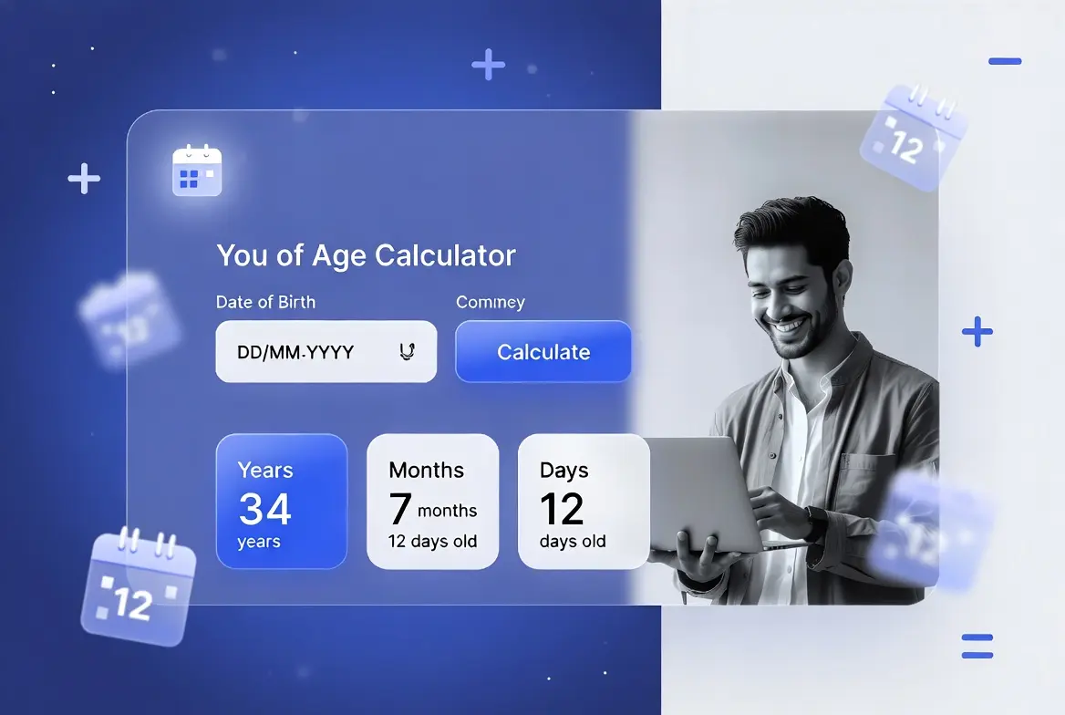 Age Calculator – 100% Free Exact Age Calculator 1 Age Calculator Free Online Tool to Calculate Your Exact Age in Years, Months, and Days
