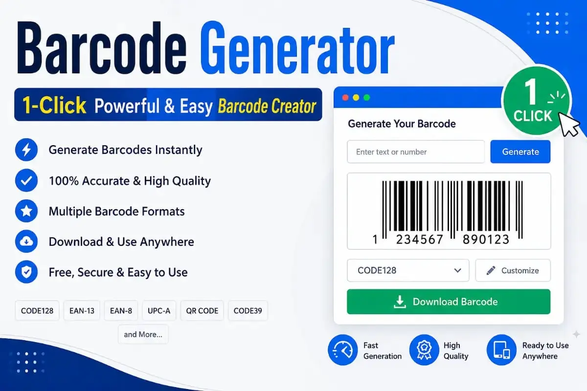 Barcode Generator – 1-Click Easy & Powerful Barcode Creator 1 Barcode Generator Powerful & Easy Barcode Creator