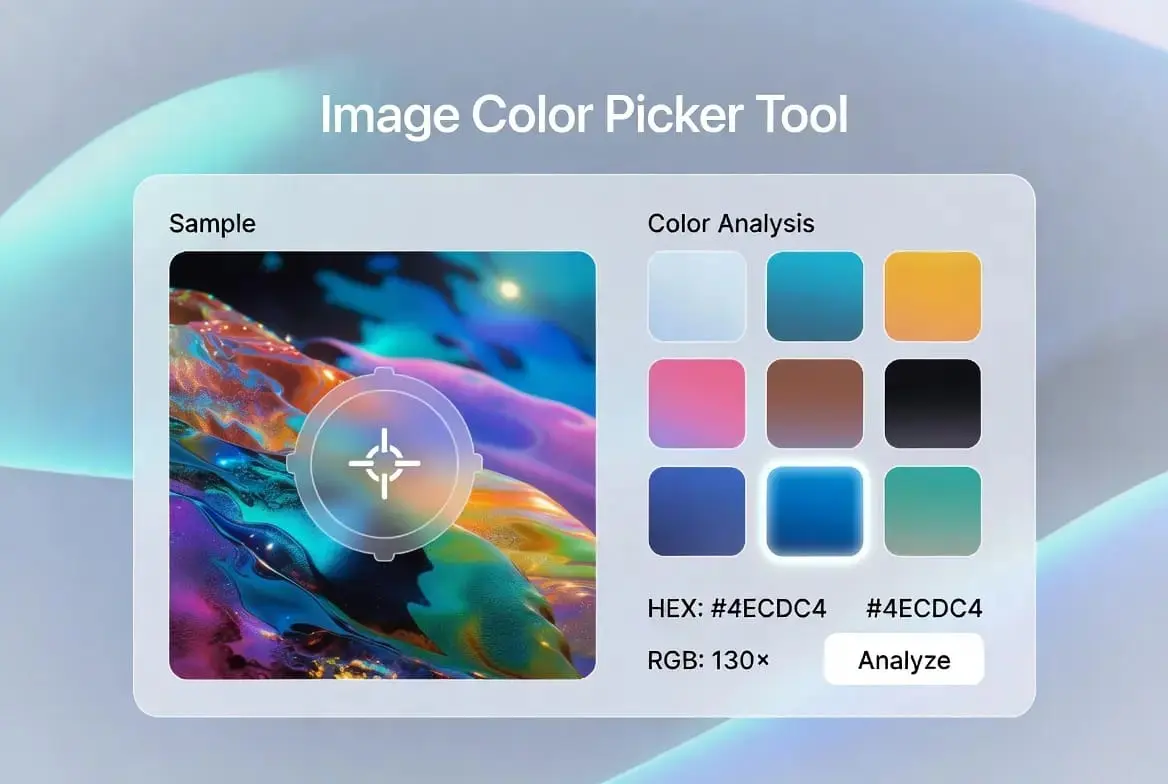 Best Image Color Picker Fast and 1 Click Hex Code Tool 1 Image Color Picker tool that extracts colors from images and shows HEX and RGB values